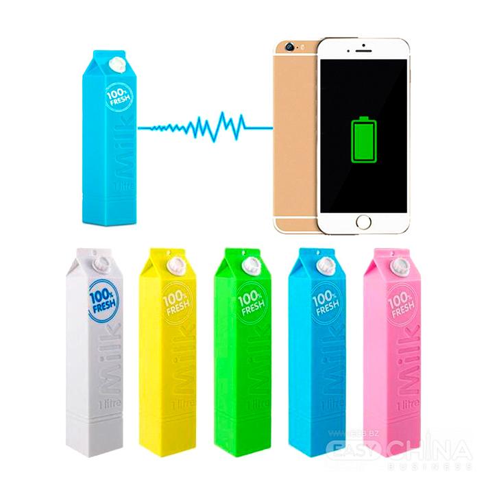 Мини Power Bank Milk 2600 mAh Мини Power Bank Milk 2600 mAh