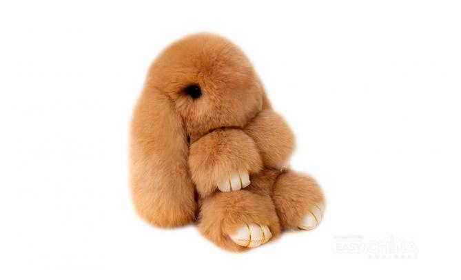 Меховой брелок Кролик Rabbit Keychain 20 см