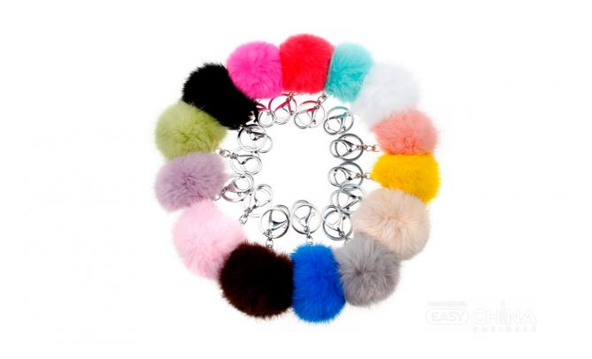 Меховые брелки Помпоны Pom Pom Key Chains Меховые брелки Помпоны Pom Pom Key Chains