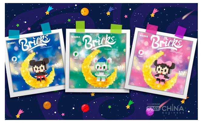 Фото товара Мини-конструкторы Астронавт на луне с подсветкой