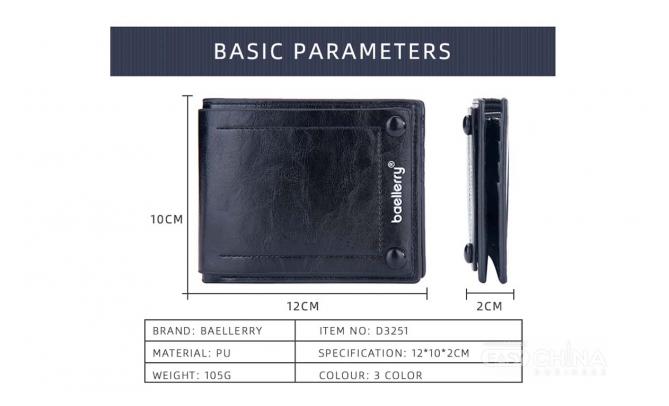 Фото товара Мужские портмоне Baellerry оптом в ассортименте