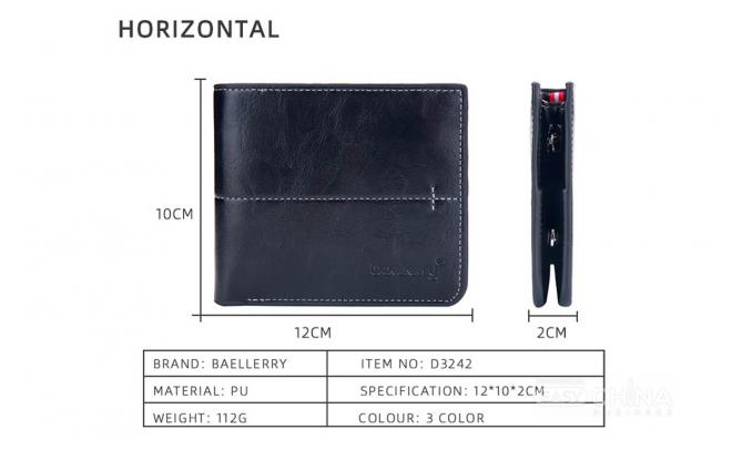 Фото товара Мужские портмоне Baellerry оптом в ассортименте