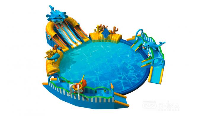 Надувные водные аттракционы и горки Надувные водные аттракционы и горки