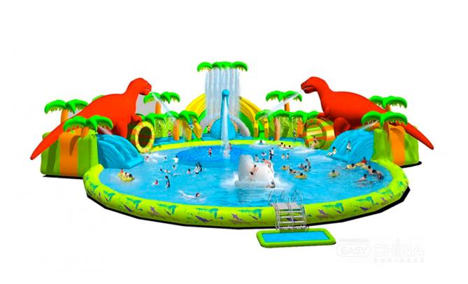 Надувные водные аттракционы и горки Надувные водные аттракционы и горки