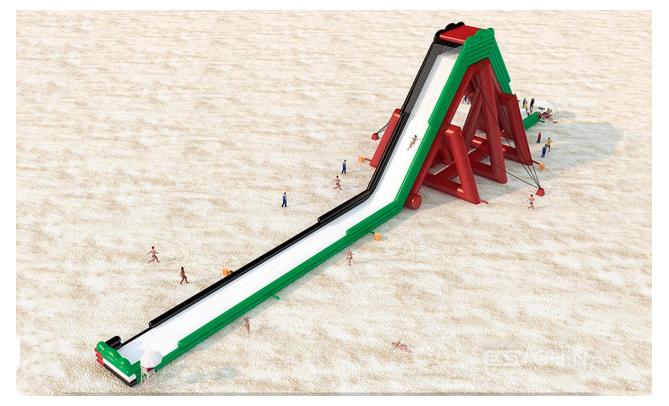 Надувные водные аттракционы и горки Надувные водные аттракционы и горки