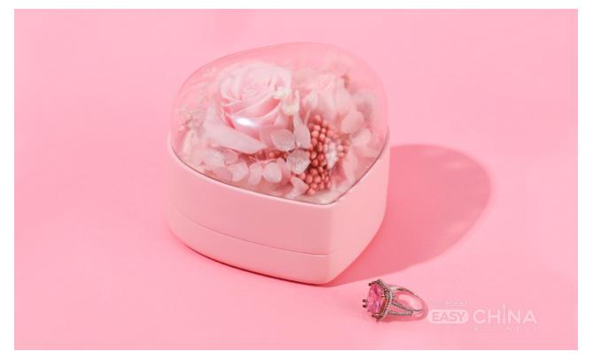 Подарочная коробка с розой Flover Ring Box