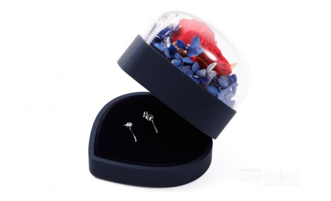 Фото товара Подарочная коробка с розой Flover Ring Box