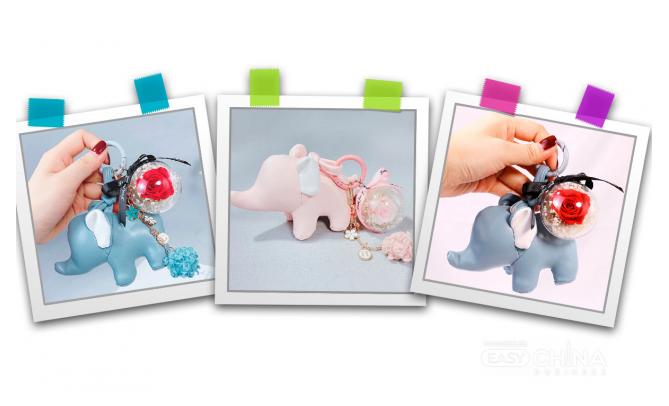 Фото товара Подарочный брелок с цветком